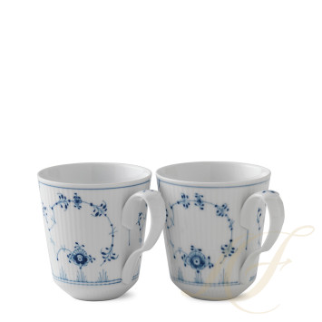 Кружка 0,38л, 2шт. коллекции Blue Fluted Plain бренда Royal Copenhagen