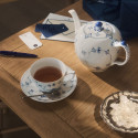 Чашка с блюдцем 0,28л коллекции Blue Fluted Plain бренда Royal Copenhagen