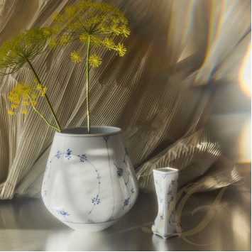 Ваза 21см коллекции Blue Fluted Plain бренда Royal Copenhagen