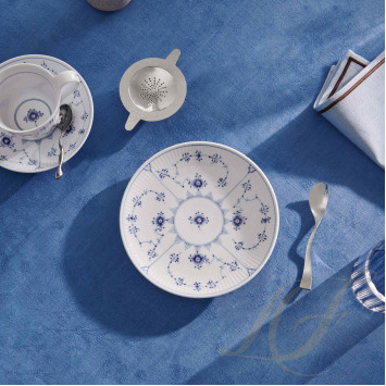Чашка с блюдцем 0,24л коллекции Blue Fluted Plain бренда Royal Copenhagen