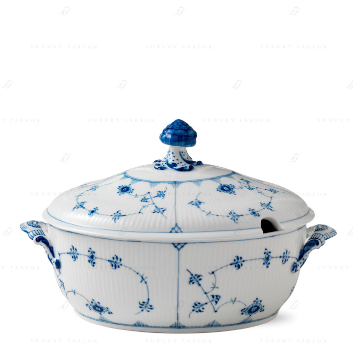 Супница 2л коллекции Blue Fluted Plain бренда Royal Copenhagen
