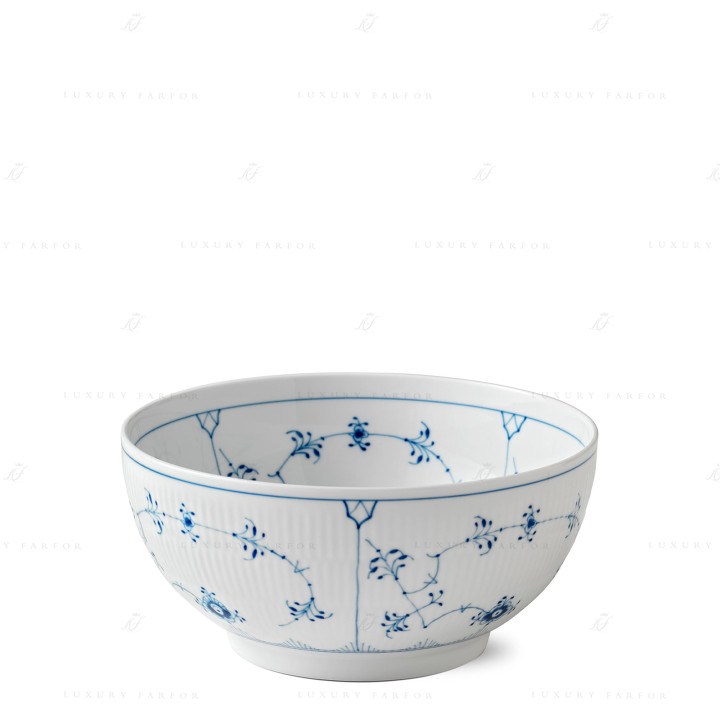 Салатник 3,1л коллекции Blue Fluted Plain бренда Royal Copenhagen