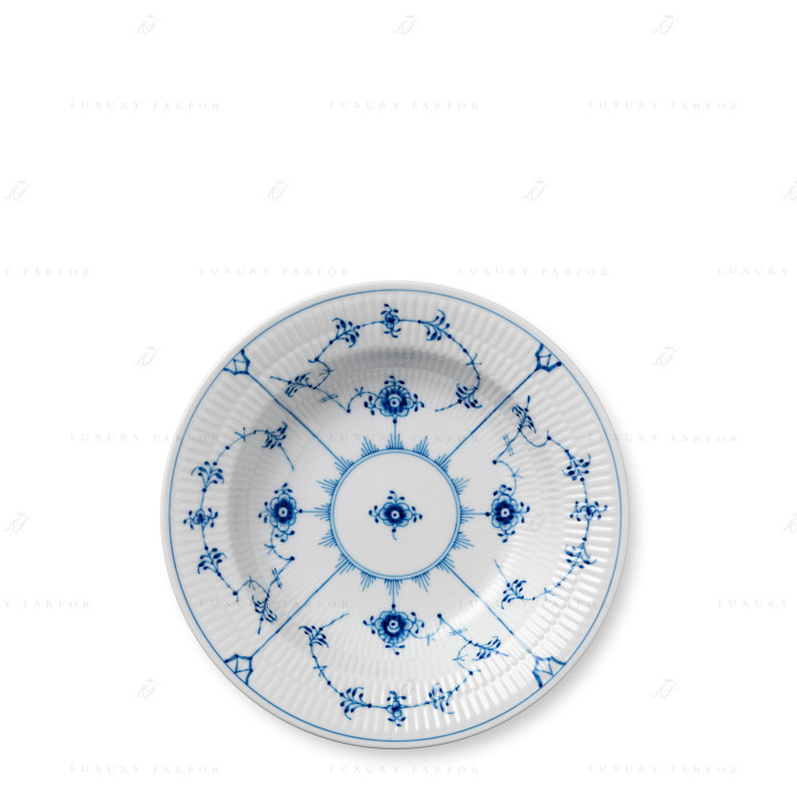 Тарелка глубокая 21см коллекции Blue Fluted Plain бренда Royal Copenhagen