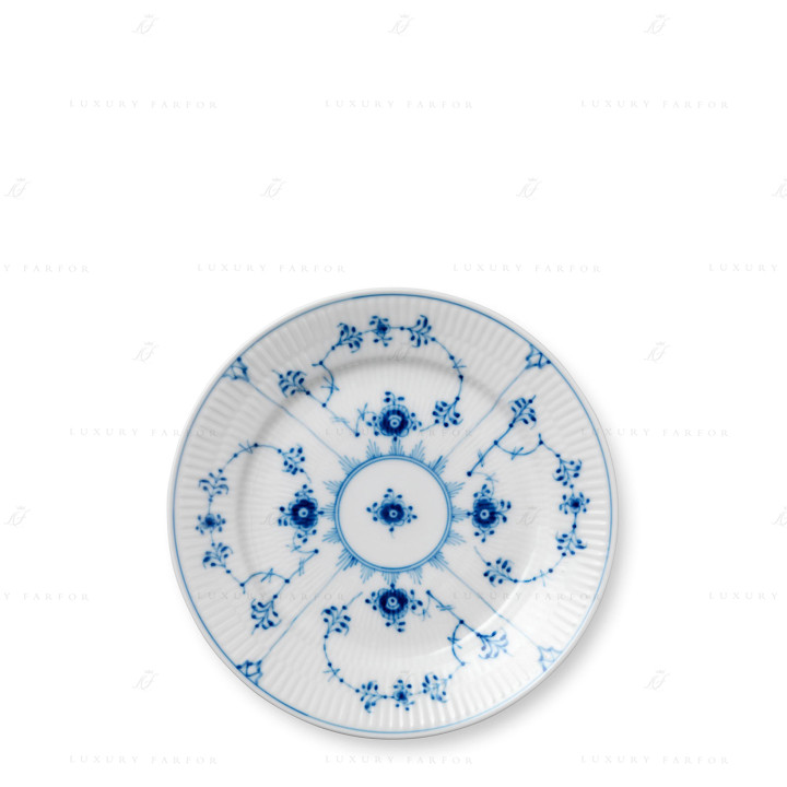 Тарелка десертная 19см коллекции Blue Fluted Plain бренда Royal Copenhagen