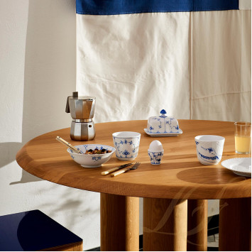 Масленка 15х12см коллекции Blue Fluted Plain бренда Royal Copenhagen