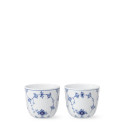 Настольный подсвечник 6см, 2шт. коллекции Blue Fluted Plain бренда Royal Copenhagen
