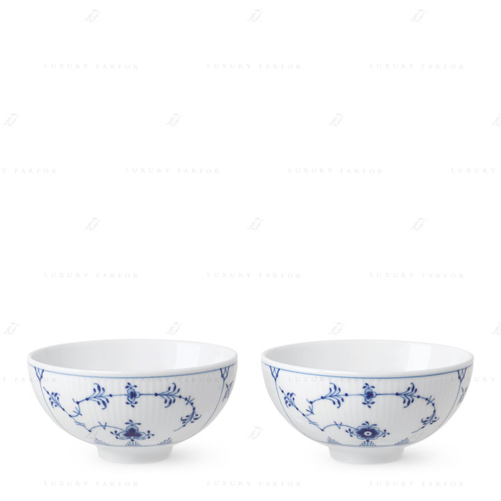 Чаша 0,3л, 2шт. коллекции Blue Fluted Plain бренда Royal Copenhagen