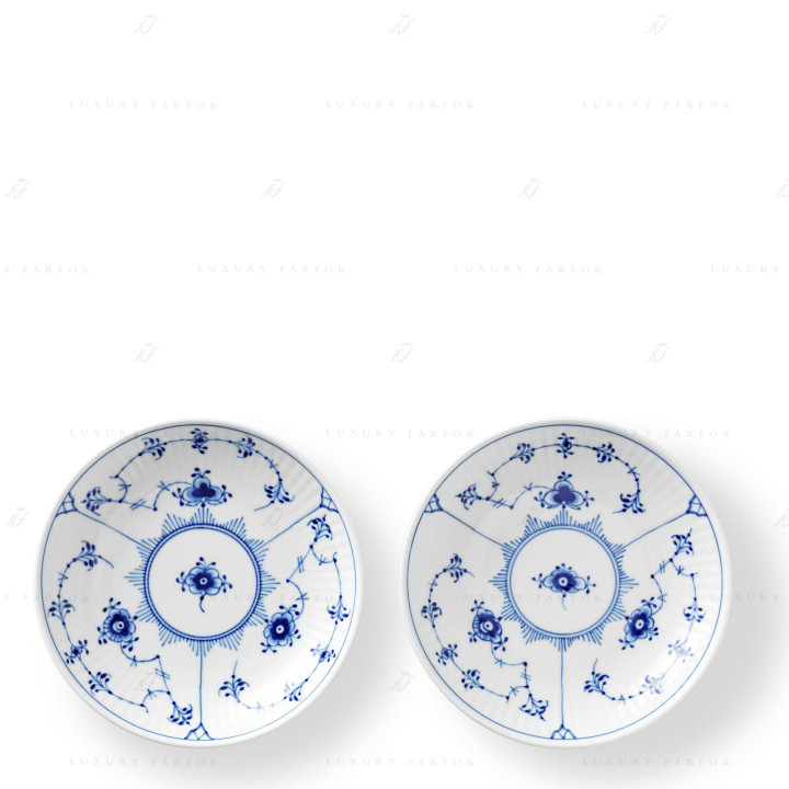 Чаша 13см, 2шт. коллекции Blue Fluted Plain бренда Royal Copenhagen