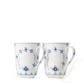 Кружка 0,36л, 2шт. коллекции Blue Fluted Plain бренда Royal Copenhagen
