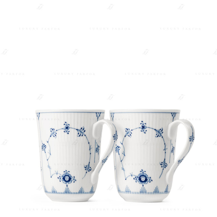 Кружка 0,36л, 2шт. коллекции Blue Fluted Plain бренда Royal Copenhagen
