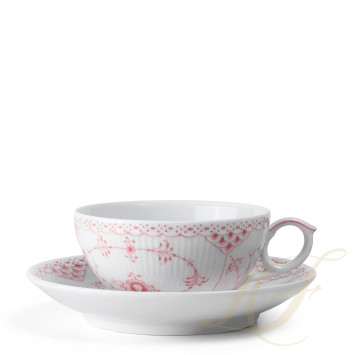 Чашка с блюдцем 0,2л коллекции Coral Fluted Half Lace бренда Royal Copenhagen
