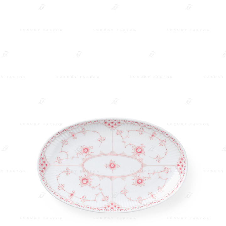 Блюдо овальное 23х15см коллекции Coral Fluted Half Lace бренда Royal Copenhagen