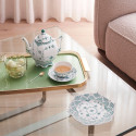 Чашка чайная с блюдцем 0,22л коллекции Emerald Green Fluted Full Lace бренда Royal Copenhagen
