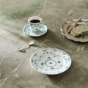 Тарелка десертная 19см коллекции Emerald Green Fluted Full Lace бренда Royal Copenhagen
