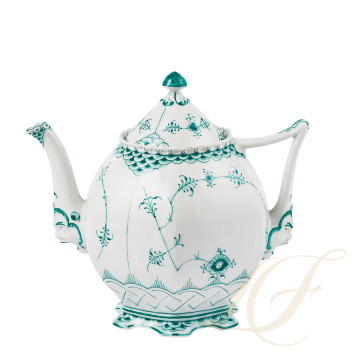 Чайник 1л коллекции Emerald Green Fluted Full Lace бренда Royal Copenhagen