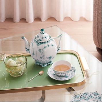 Чайник 1л коллекции Emerald Green Fluted Full Lace бренда Royal Copenhagen