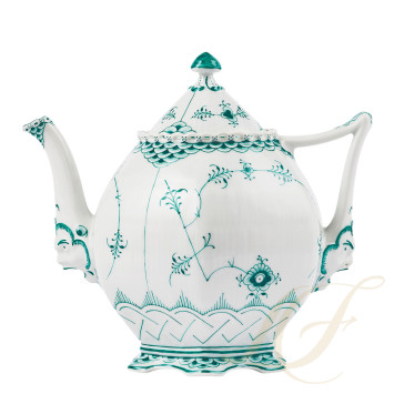 Чайник 1л коллекции Emerald Green Fluted Full Lace бренда Royal Copenhagen