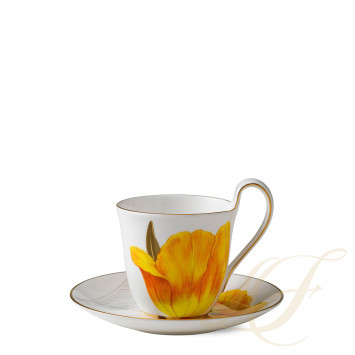 Чашка с блюдцем 0,27л коллекции Flora 