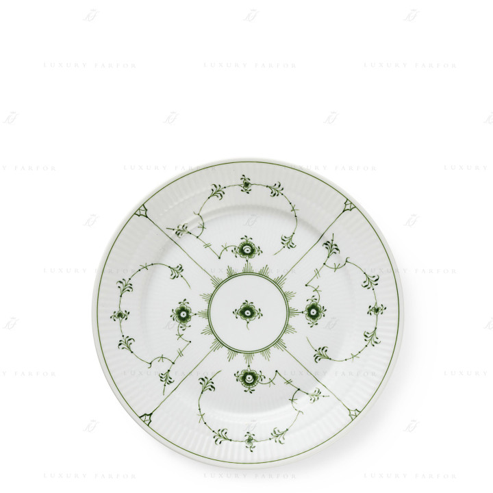 Тарелка десертная 22см коллекции Green Fluted Plain бренда Royal Copenhagen