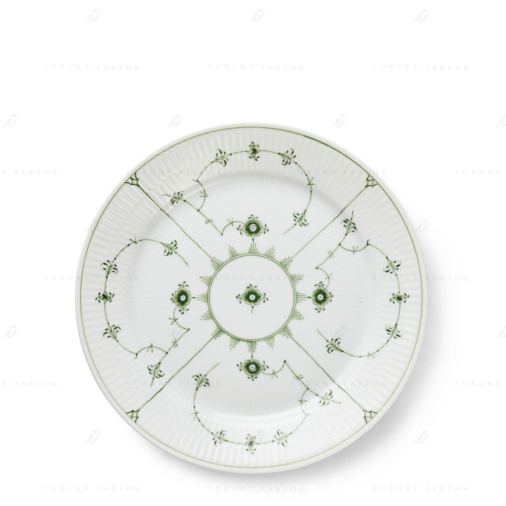 Тарелка главная 27см коллекции Green Fluted Plain бренда Royal Copenhagen