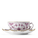 Чашка с блюдцем 0,22л коллекции Purpur Fluted Full Lace (Лимитированная серия) бренда Royal Copenhagen