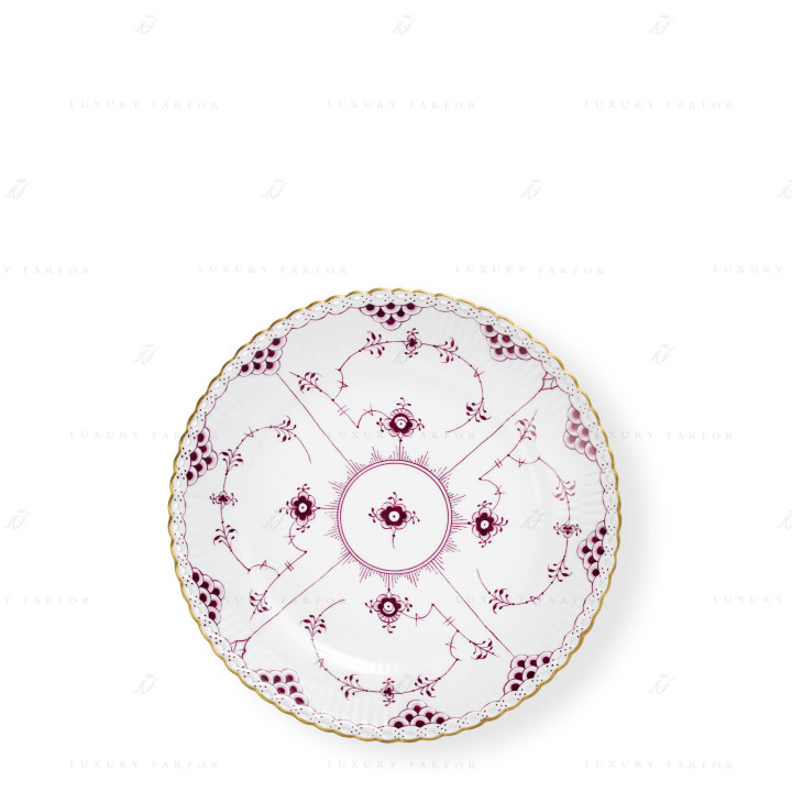 Тарелка десертная 19см коллекции Purpur Fluted Full Lace (Лимитированная серия) бренда Royal Copenhagen