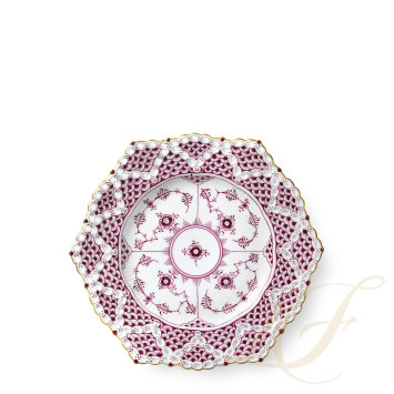 Тарелка закусочная 21см коллекции Purpur Fluted Full Lace (Лимитированная серия) бренда Royal Copenhagen
