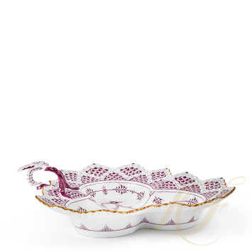 Чаша на ножке 25см коллекции Purpur Fluted Full Lace (Лимитированная серия) бренда Royal Copenhagen