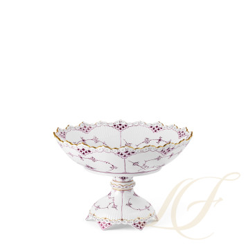 Чаша на ножке 18,5см коллекции Purpur Fluted Full Lace (Лимитированная серия) бренда Royal Copenhagen
