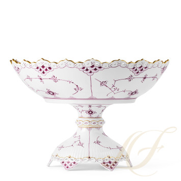 Чаша на ножке 18,5см коллекции Purpur Fluted Full Lace (Лимитированная серия) бренда Royal Copenhagen