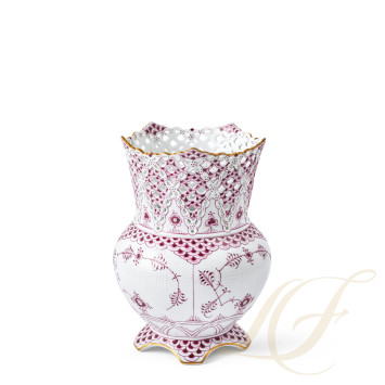 Ваза 22см коллекции Purpur Fluted Full Lace (Лимитированная серия) бренда Royal Copenhagen