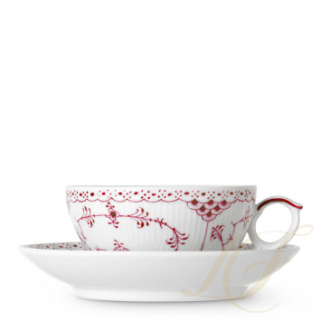 Чашка с блюдцем 0,22л коллекции Purpur Fluted Half Lace бренда Royal Copenhagen