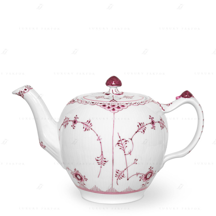 Чайник 1л коллекции Purpur Fluted Half Lace бренда Royal Copenhagen