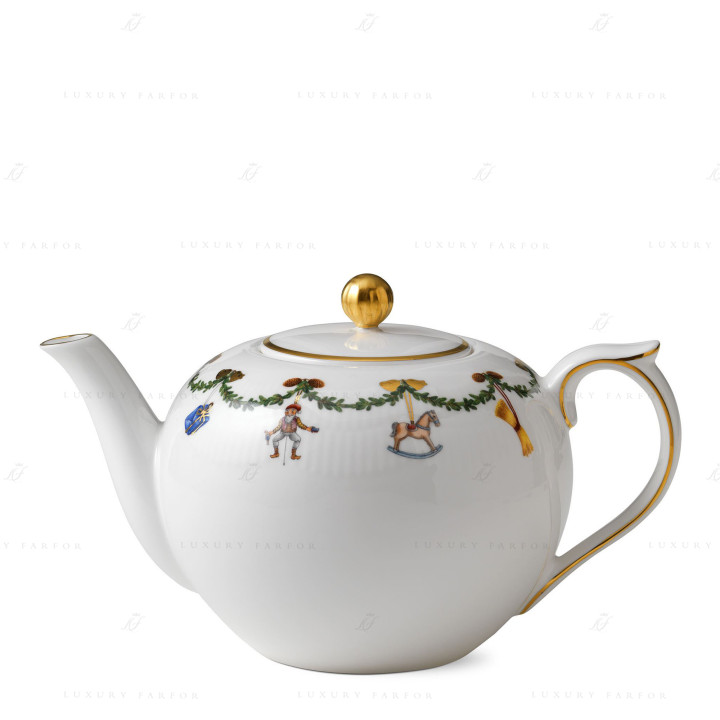 Чайник 1,4л коллекции Star Fluted Christmas бренда Royal Copenhagen