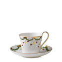 Чашка с блюдцем 0,24л коллекции Star Fluted Christmas бренда Royal Copenhagen