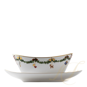 Соусник 0,43л коллекции Star Fluted Christmas бренда Royal Copenhagen
