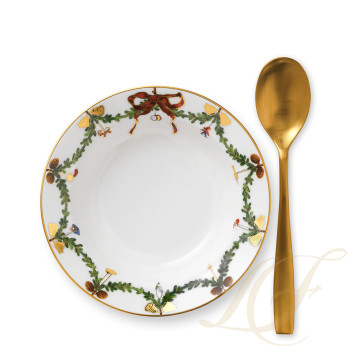 Тарелка глубокая 17см коллекции Star Fluted Christmas бренда Royal Copenhagen
