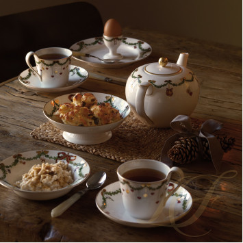 Тарелка глубокая 17см коллекции Star Fluted Christmas бренда Royal Copenhagen