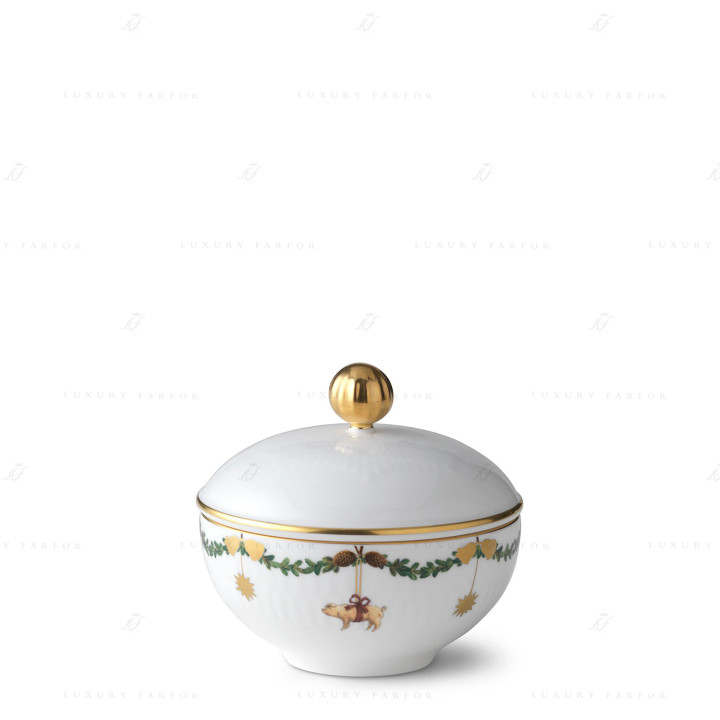 Сахарница 8см коллекции Star Fluted Christmas бренда Royal Copenhagen