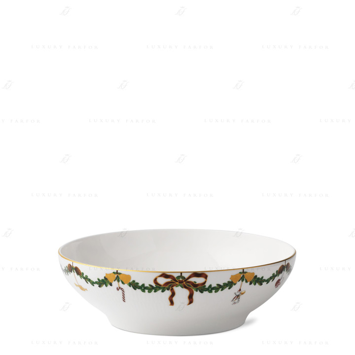 Чаша сервировочная 2,2л коллекции Star Fluted Christmas бренда Royal Copenhagen