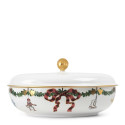 Чаша с крышкой 21см коллекции Star Fluted Christmas бренда Royal Copenhagen