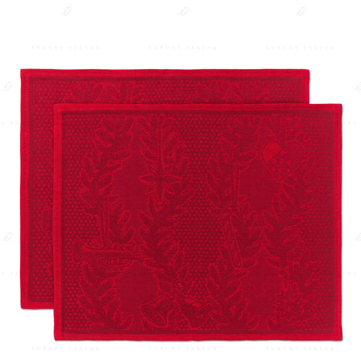 Подтарельник 45х35см, 2шт. коллекции Star Fluted Christmas 