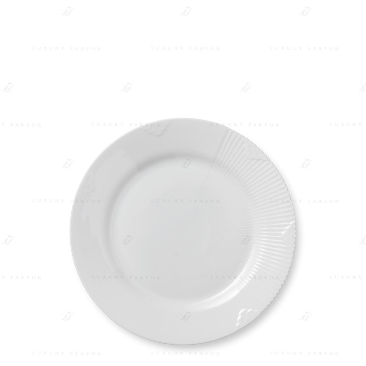 Тарелка закусочная 22см коллекции White Elements бренда Royal Copenhagen
