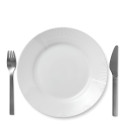 Тарелка главная 26см коллекции White Elements бренда Royal Copenhagen