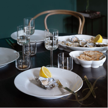 Тарелка главная 28см коллекции White Elements бренда Royal Copenhagen
