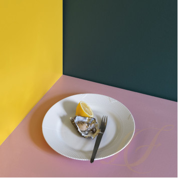 Тарелка главная 28см коллекции White Elements бренда Royal Copenhagen