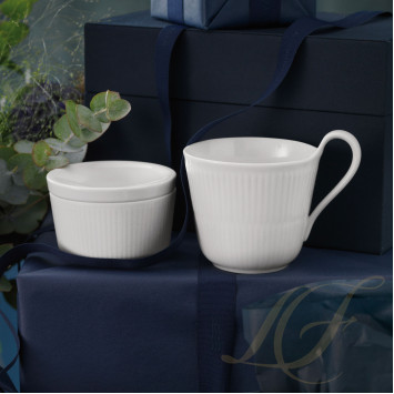 Кружка 0,33л коллекции White Fluted бренда Royal Copenhagen