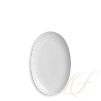 Блюдо овальное 23х15см коллекции White Fluted бренда Royal Copenhagen
