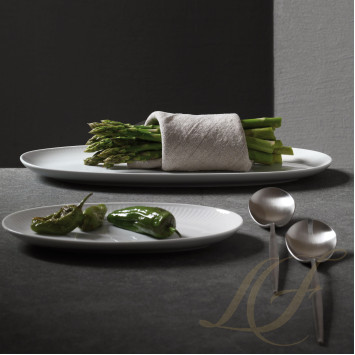 Блюдо овальное 23х15см коллекции White Fluted бренда Royal Copenhagen