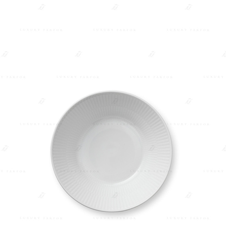 Тарелка глубокая 17см коллекции White Fluted бренда Royal Copenhagen